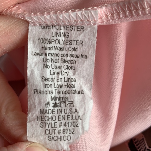 Heart print blush coloured dress - Picture 4 of 4